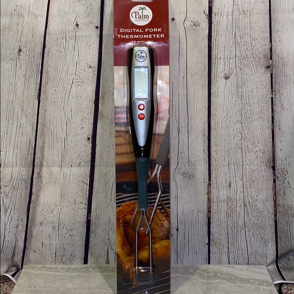 Palm Restaurant digital fork thermometer NIB